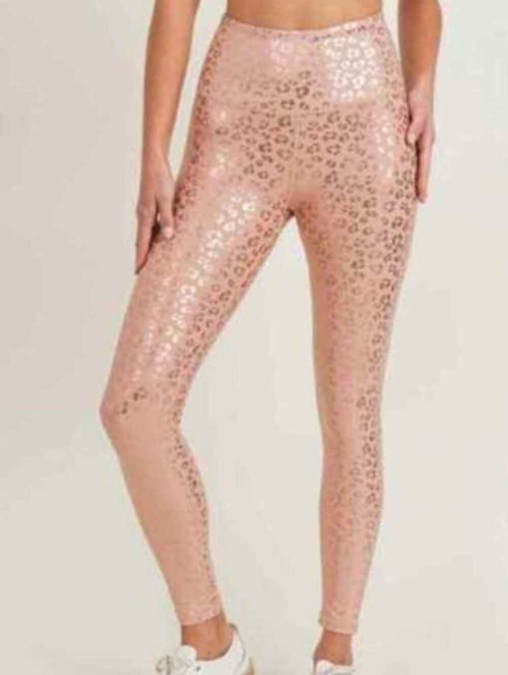 IVL Collective Active Iridescent High Waist Leggings Leopard 8